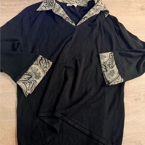 Black Paisley Men's Shirt